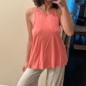 Roxy Coral Ribbed Tank Top